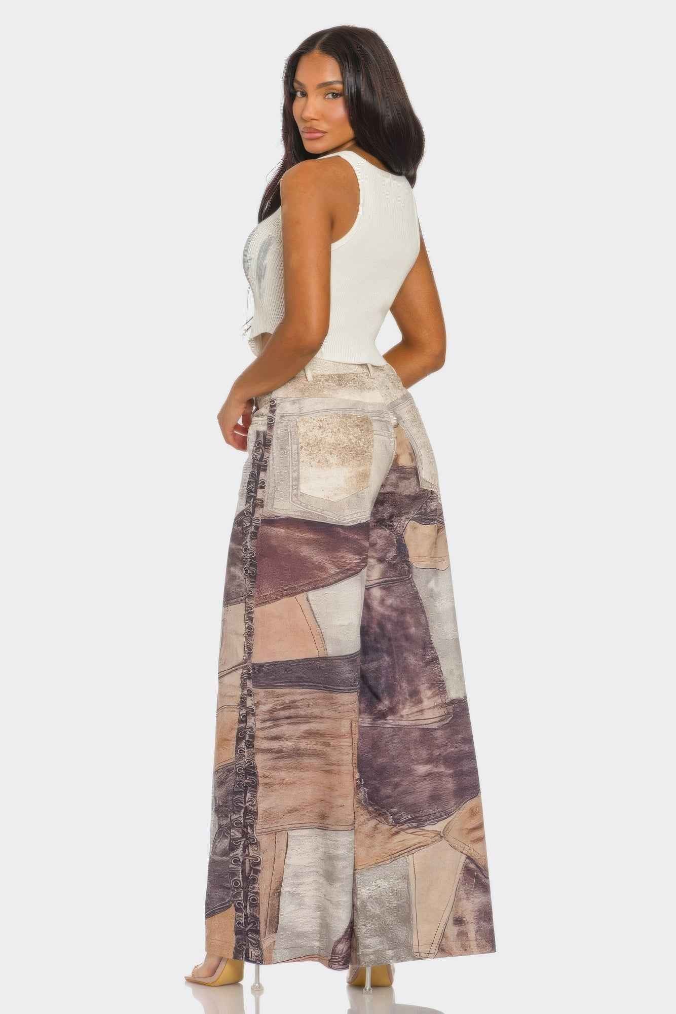 Fabric Printed Pants