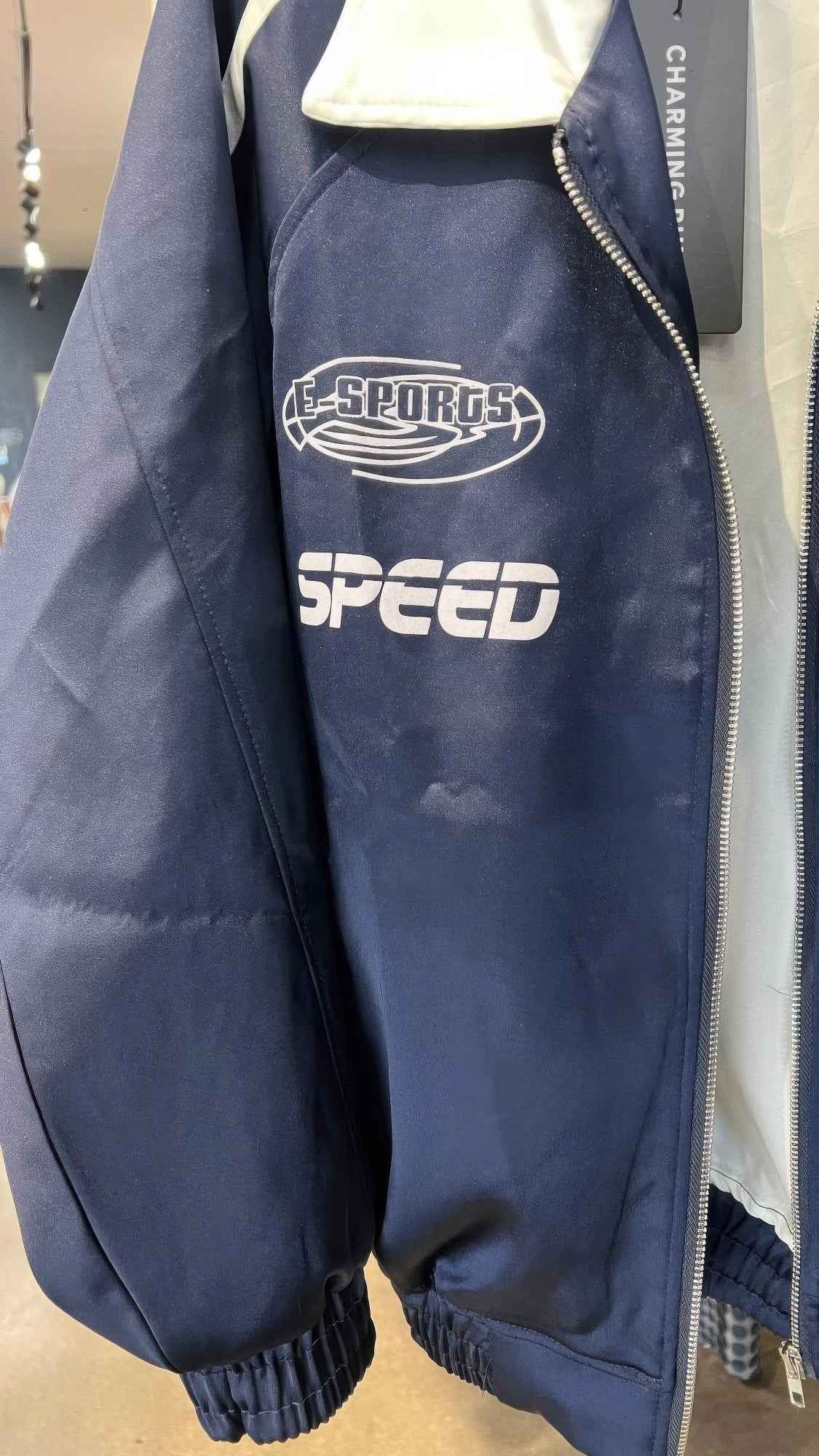 Collared Zipper Down Jacket