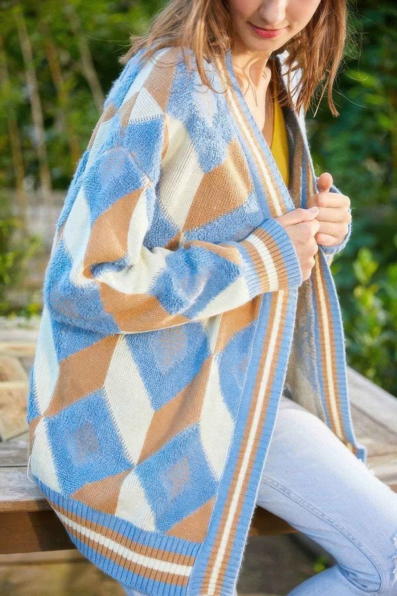 Diamonds Pattern Cardigan