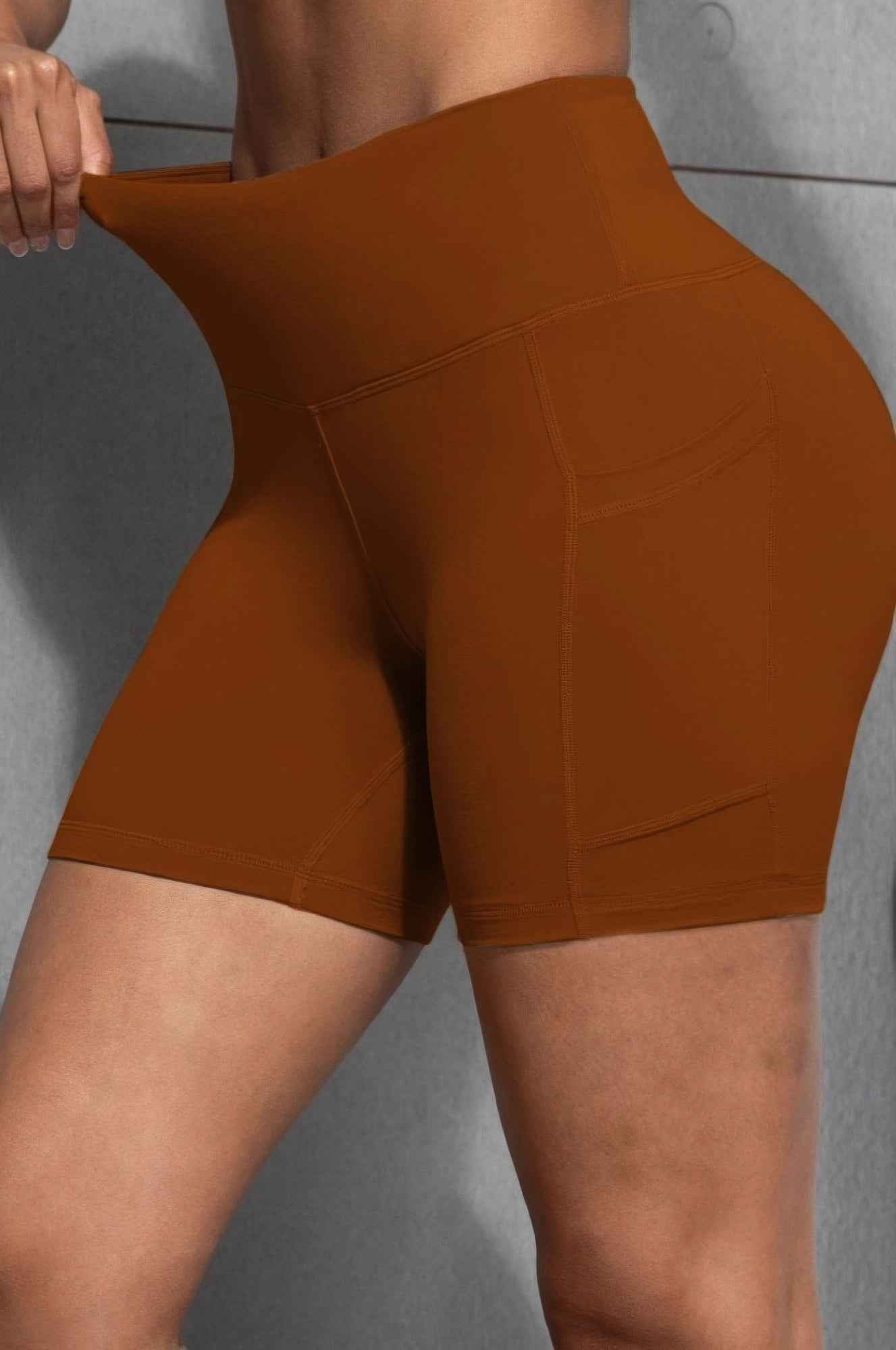 Sports Yoga Shorts With Pockets