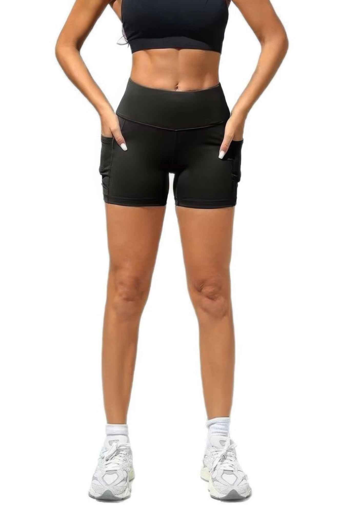 Sports Yoga Shorts With Pockets