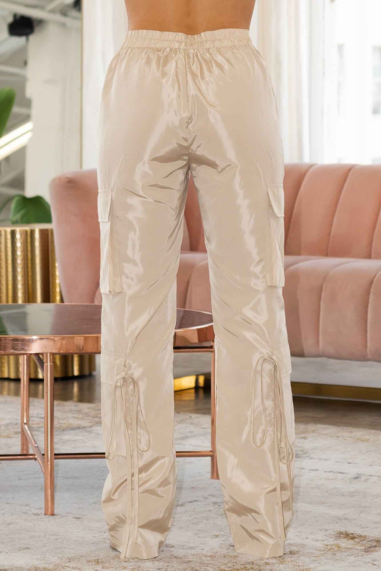 V Cut Cargo Pants