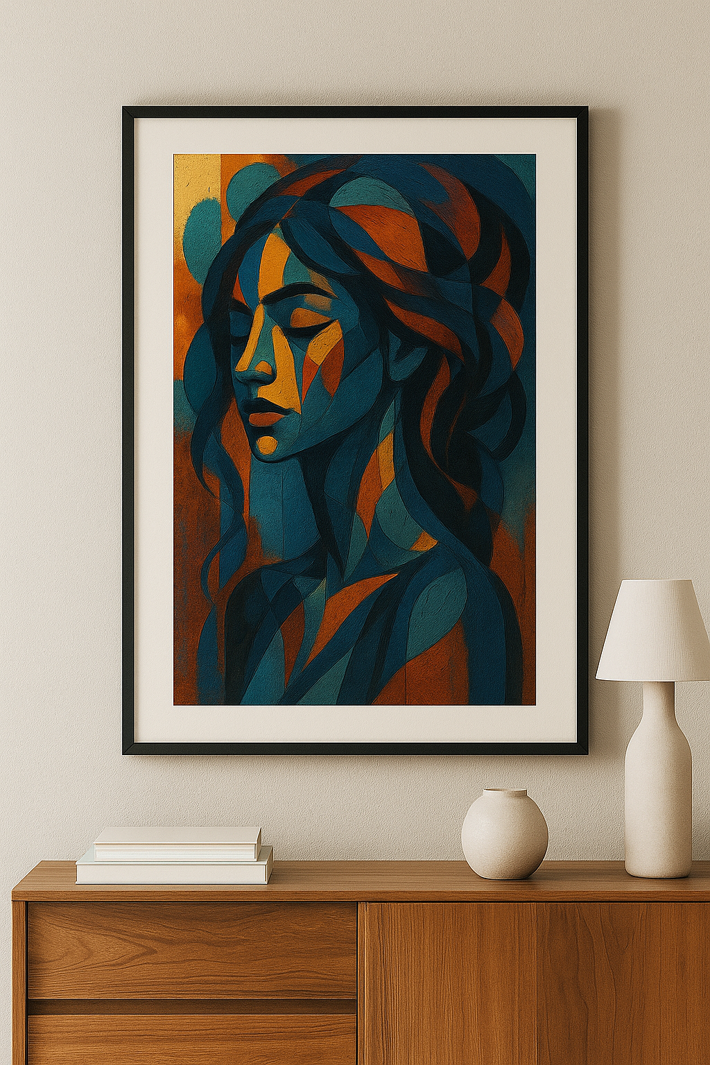"Silent Grace" – Abstract Digital Fashion Wall Art Print | Fashioin | NSF