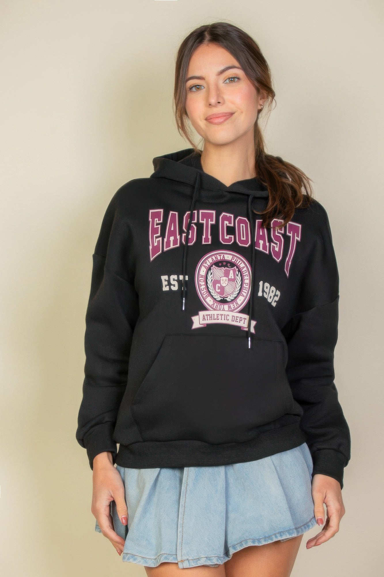 New Arrival – Graphic Kangaroo Pocket Drawstring Hoodie – New Arrival Now Live