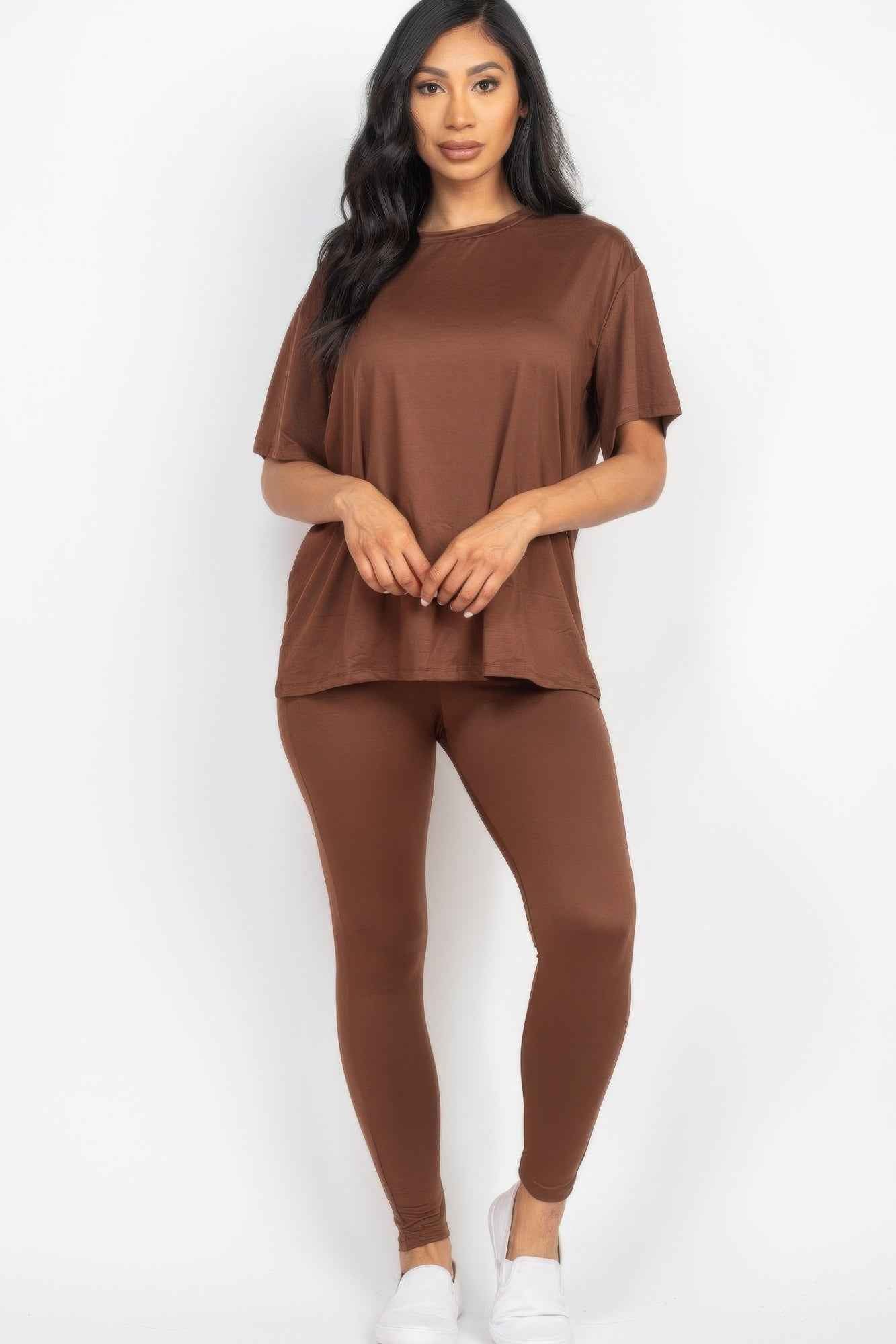 New Arrival – Oversized T-shirt & Leggings Set – New Arrival Now Live