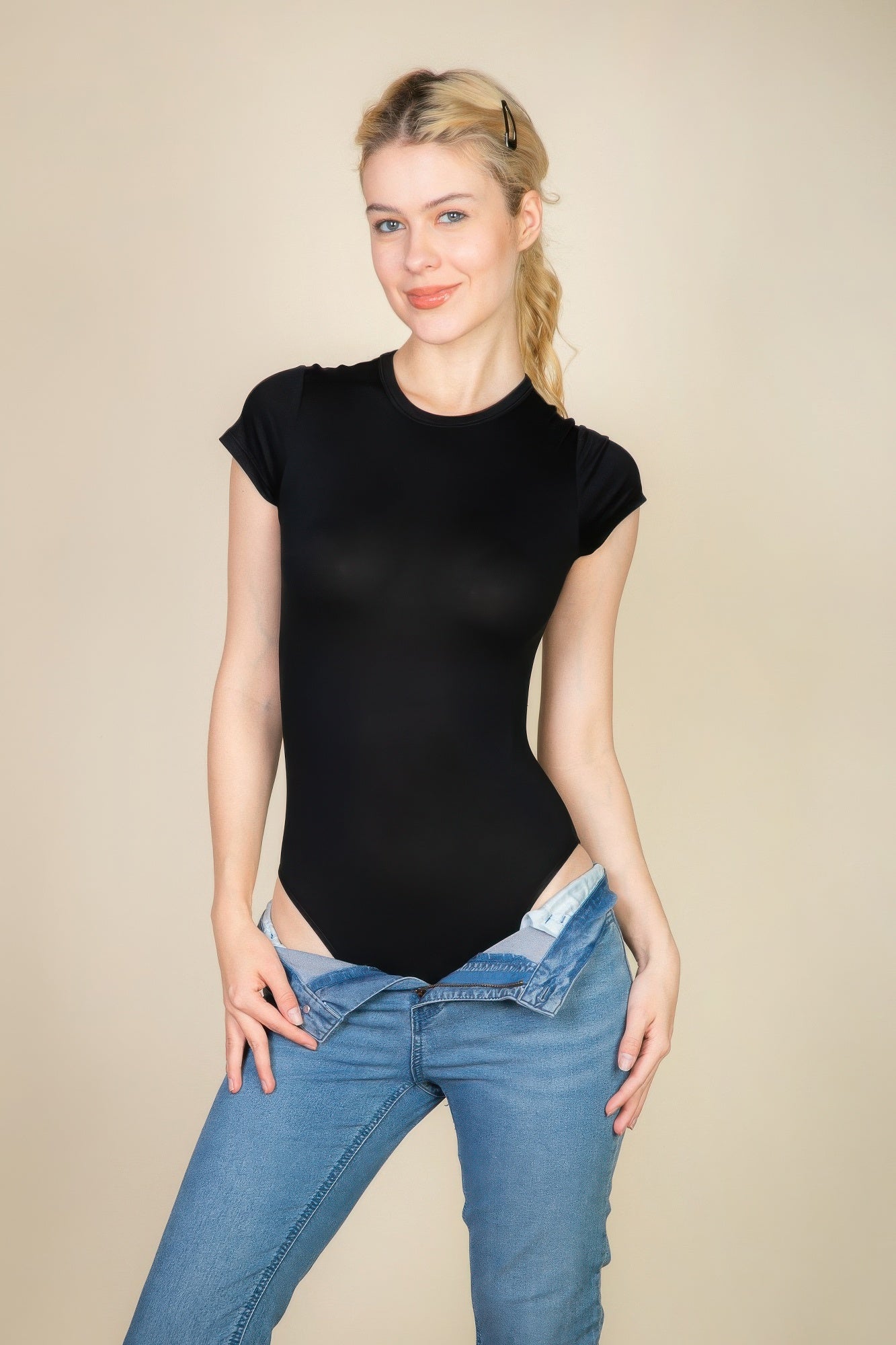 Short Sleeve Crew Neck Bodysuit – New Arrival Now Live