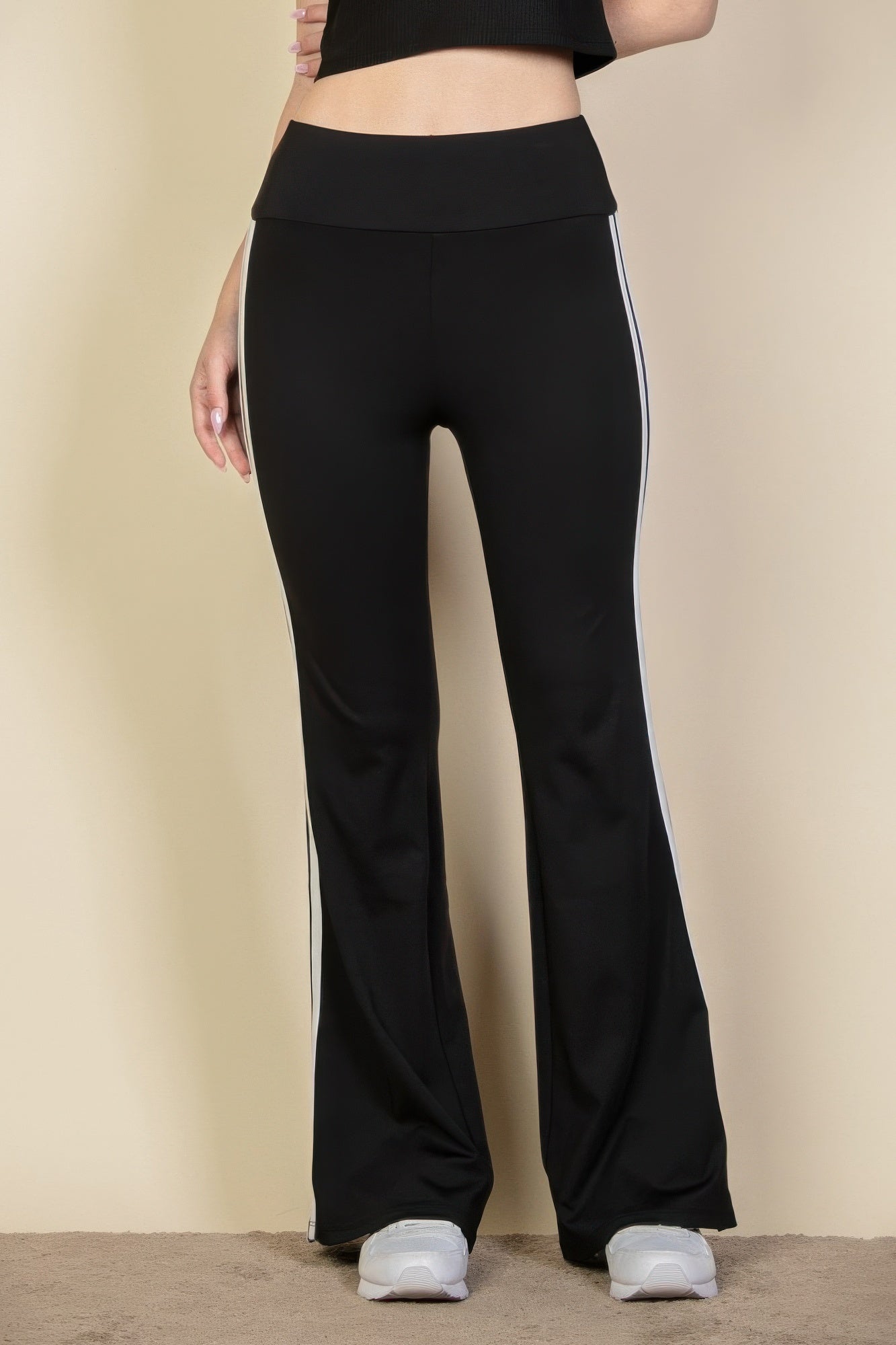 Contrast Side Stripe Flare Pants – New Arrival Now Live