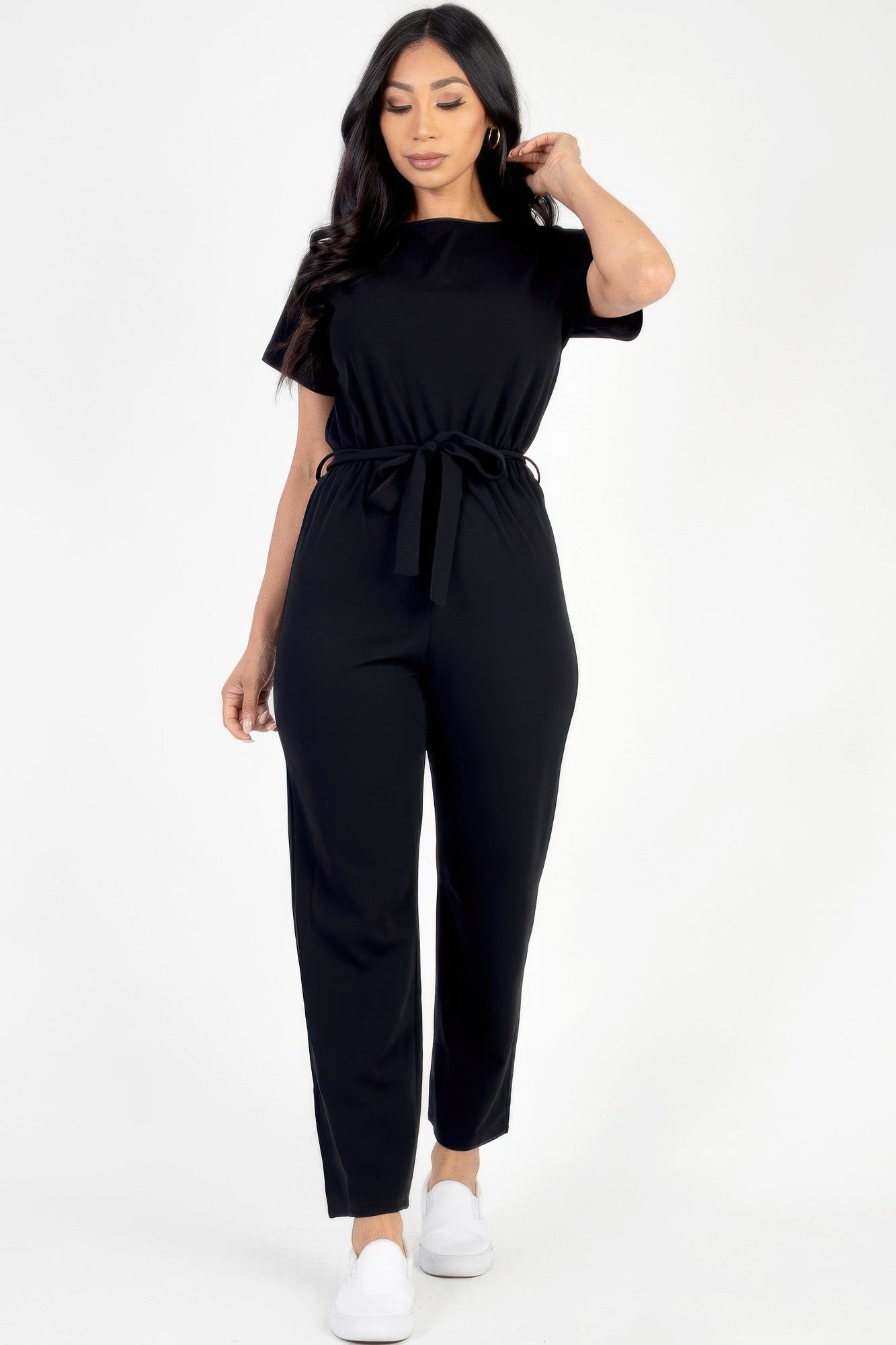 Tie Waist Relaxed Jumpsuit – New Arrival Now Live