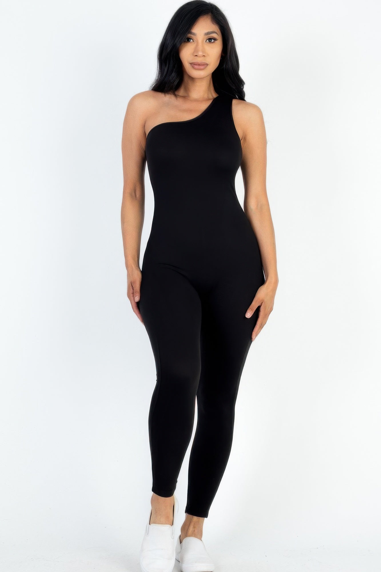 Solid Color One Shoulder Jumpsuit – New Arrival Now Live