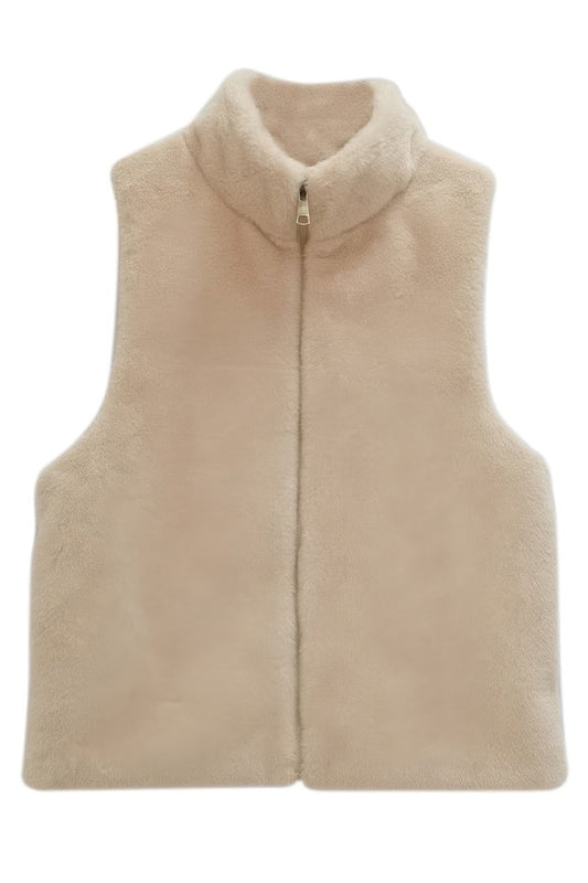 Solid Faux Fur Vest β New Arrival Now Live