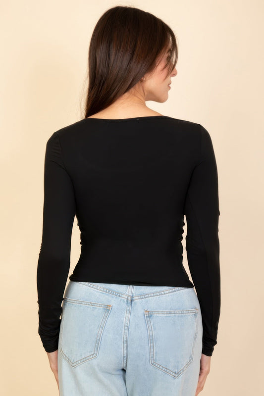 Square Neck Long Sleeve Top – New Arrival Now Live