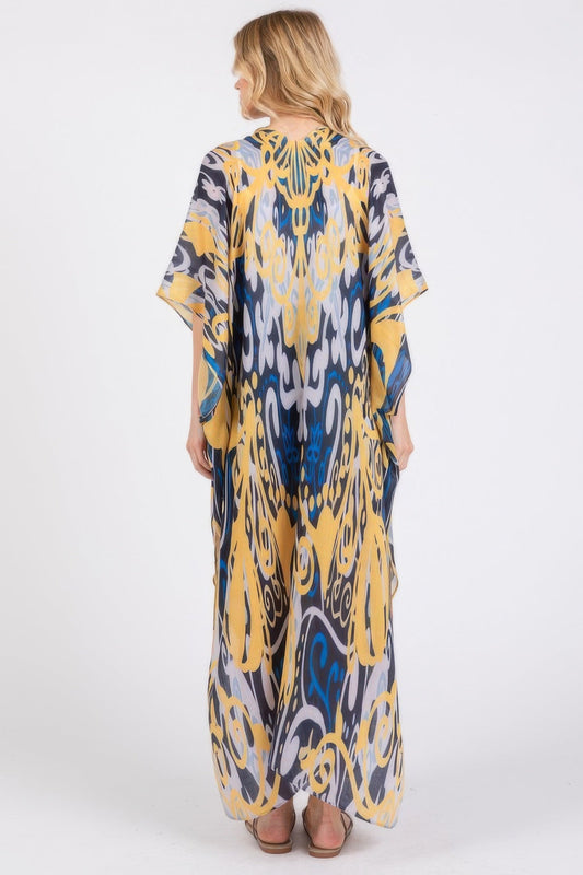 Boho Print Open Front Long Kimono β New Arrival Now Live