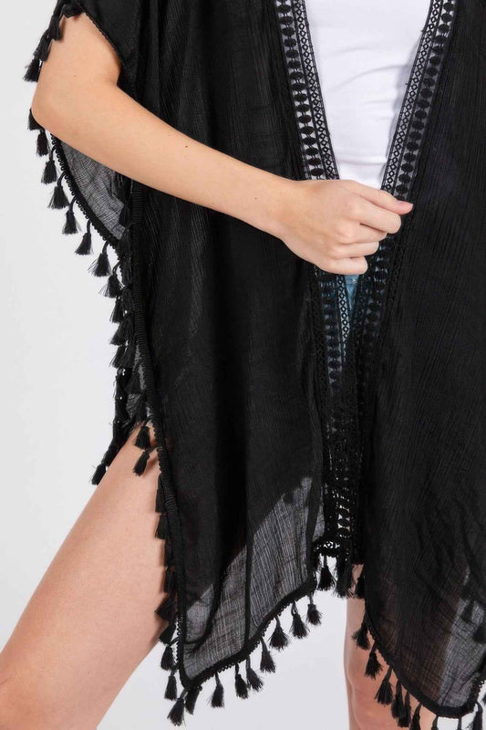 Crochet And Tassel Trim Cover Up β New Arrival Now Live