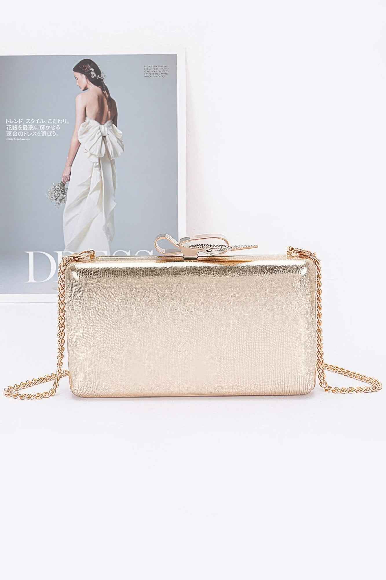 New Arrival – Metal Ribbon Top Case Clutch – New Arrival Now Live