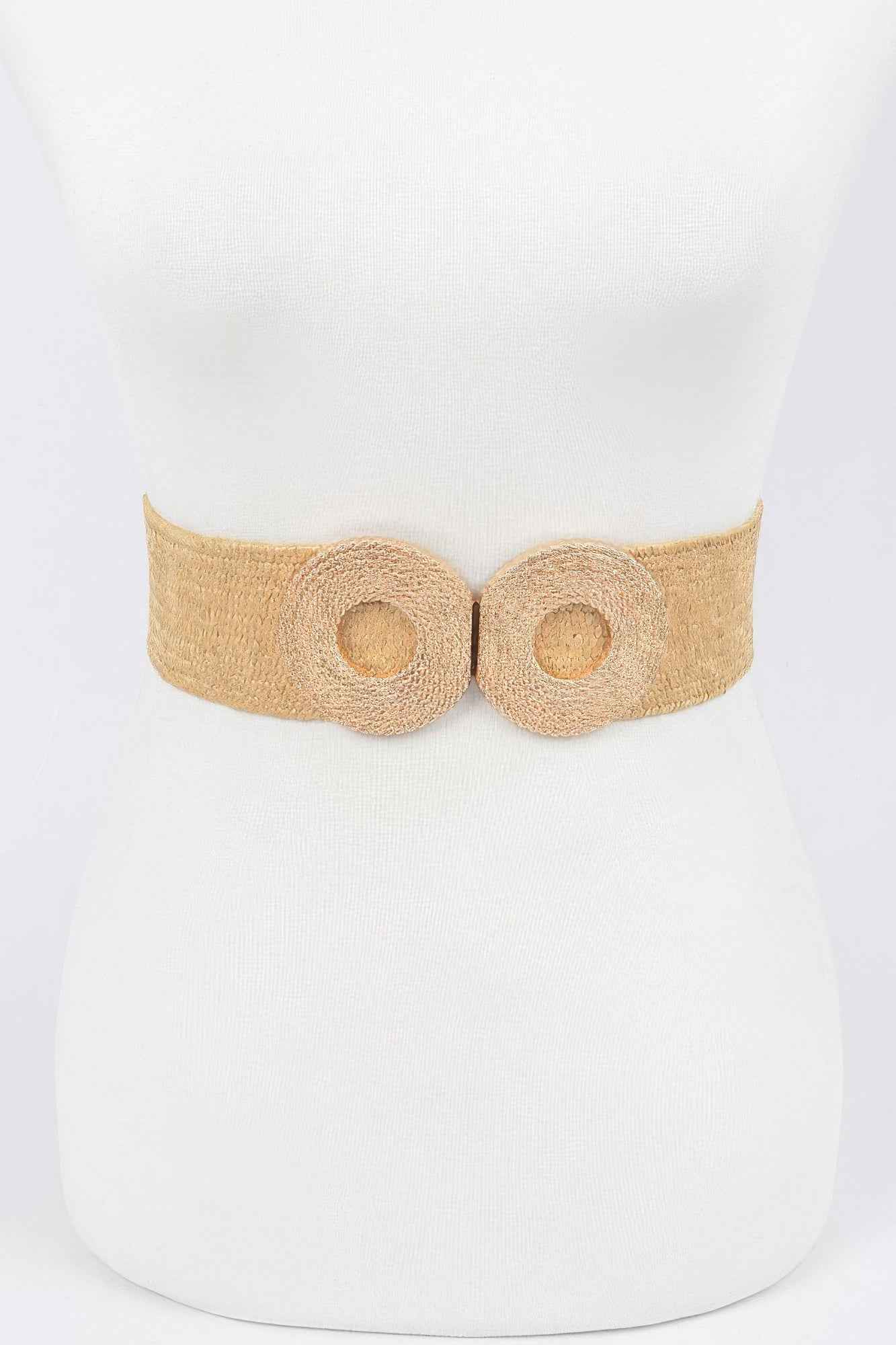 New Arrival – Faux Straw Elastic Two Buckles Belt – New Arrival Now Live