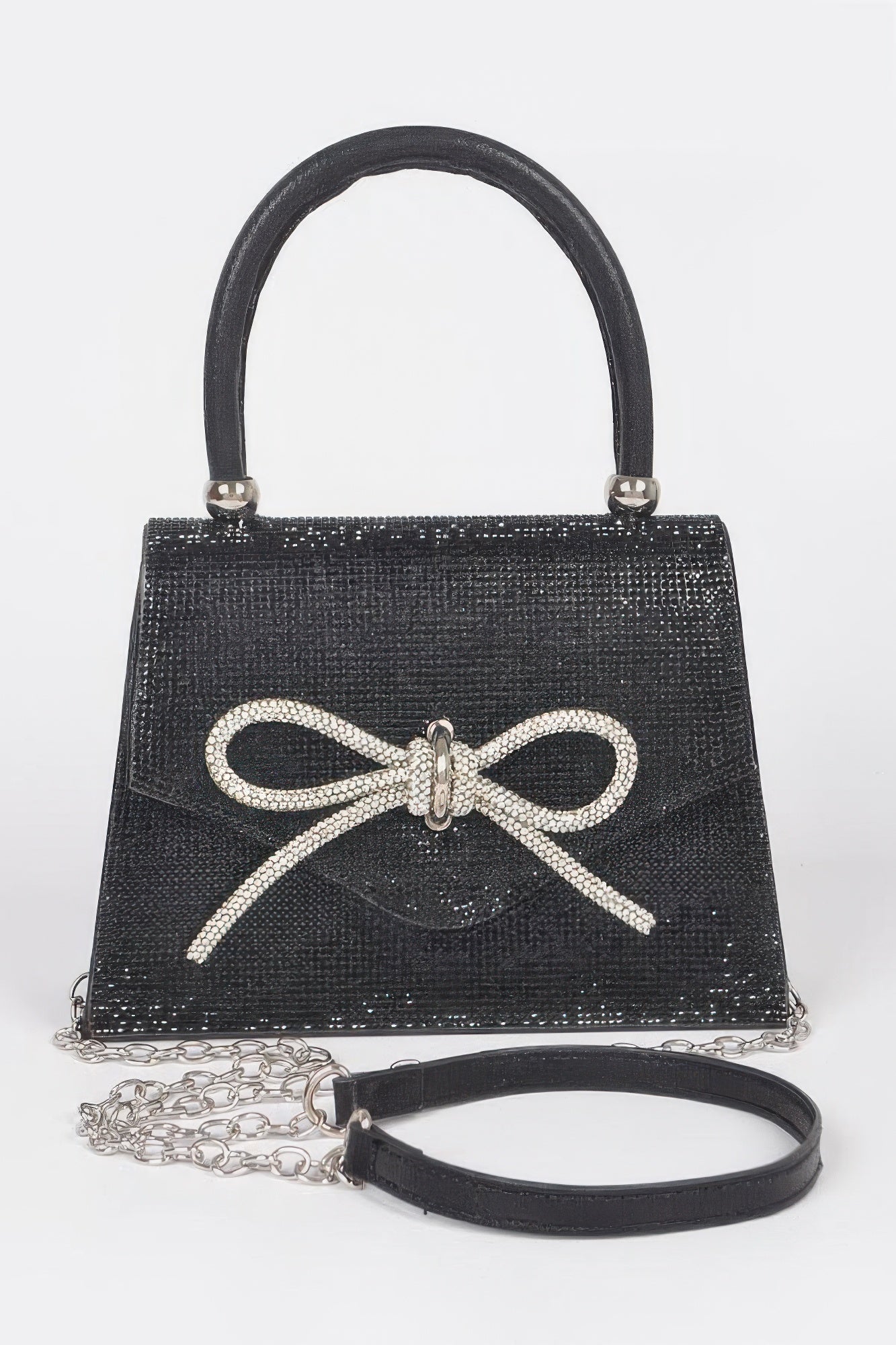 New Arrival – Rhinestone Ribbon Top Handle Bag – New Arrival Now Live