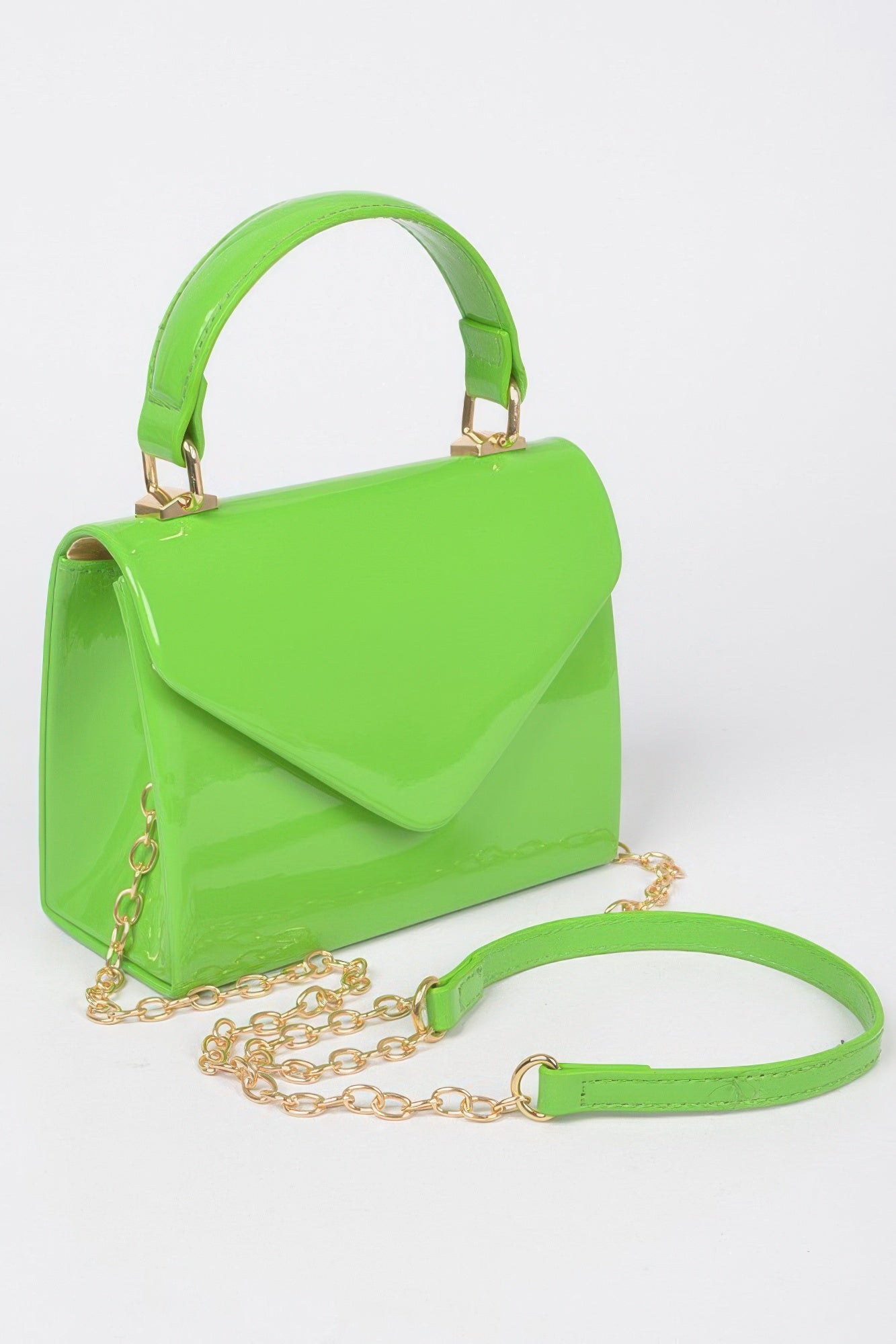 New Arrival – Enamel Faux Leather Top Handle Bag – New Arrival Now Live