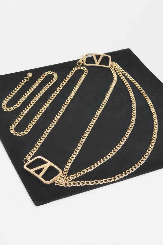 Multi Layered Metal Plus Size Chain Belt – New Arrival Now Live