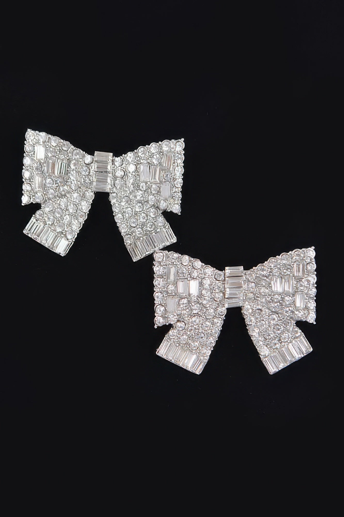New Arrival – Ribbon Shape Rhinestone Earrings – New Arrival Now Live