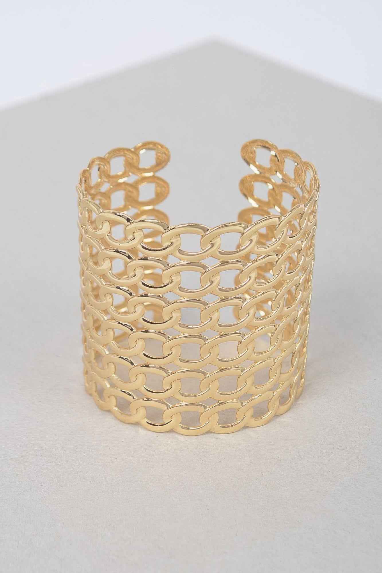 New Arrival – Wide Chain Metal Cuff Bracelet – New Arrival Now Live