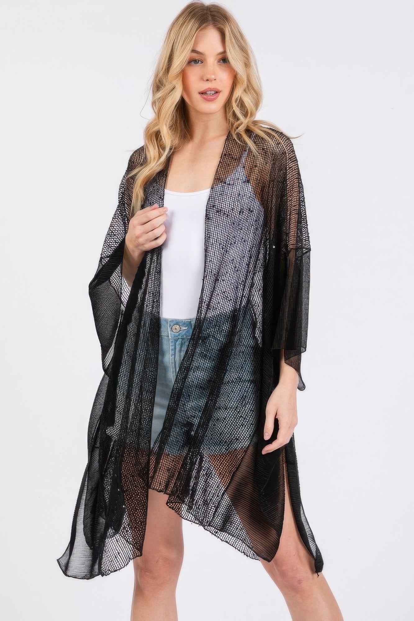 New Arrival – Embellished Sequin Mesh Cover Up – New Arrival Now Live
