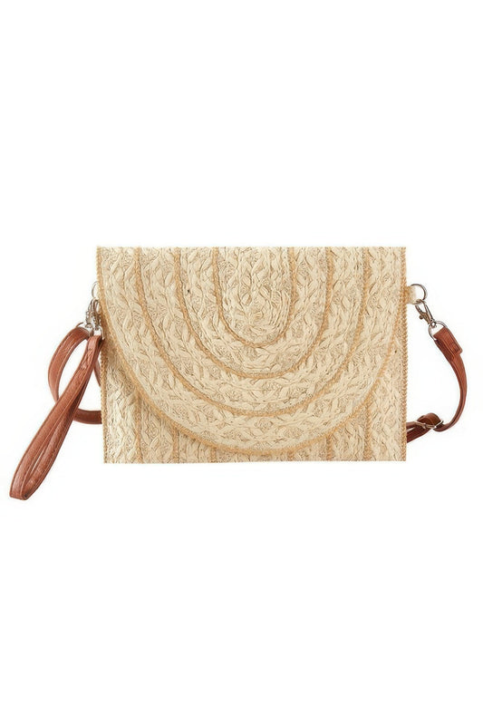 Stitch Detailed Straw Clutch & Crossbody Bag – New Arrival Now Live