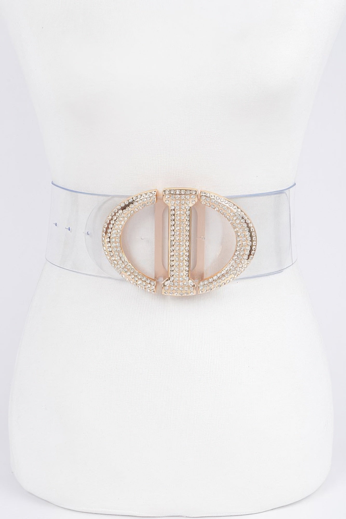 New Arrival – Rhinestone Metal Buckle Plus Size Transparent Belt – New Arrival Now Live