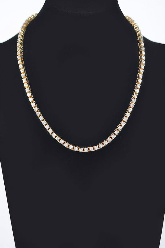Rhinestone Chain Layered Necklace Chain – New Arrival Now Live