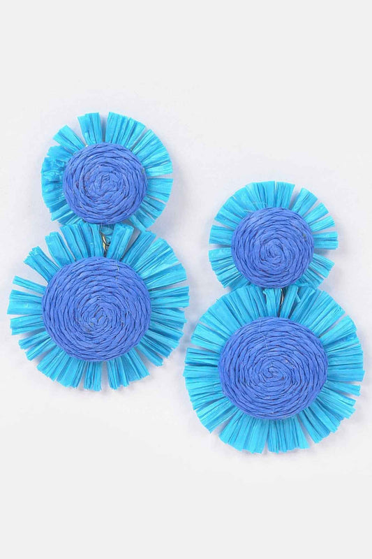 Faux Straw Dangling Earring – New Arrival Now Live