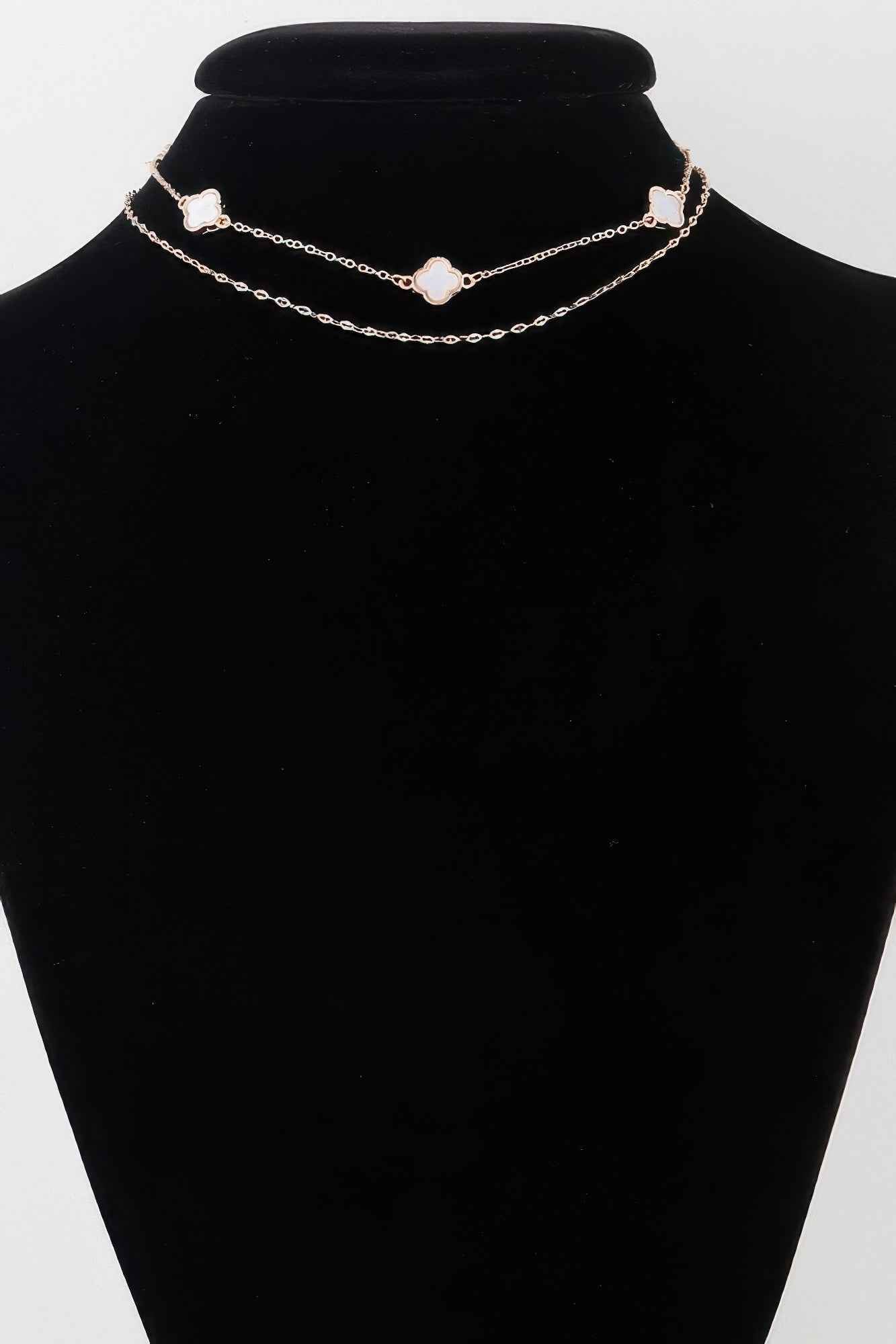 New Arrival – Double Clover Charm Choker Necklace – New Arrival Now Live