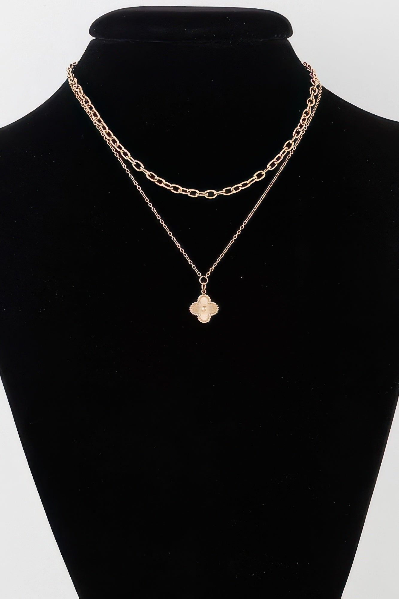 New Arrival – Double Clover Chain Necklace – New Arrival Now Live