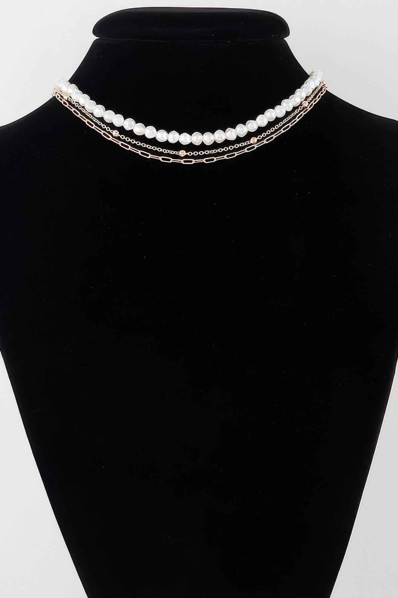 New Arrival – Triple Pearl Chain Necklace – New Arrival Now Live