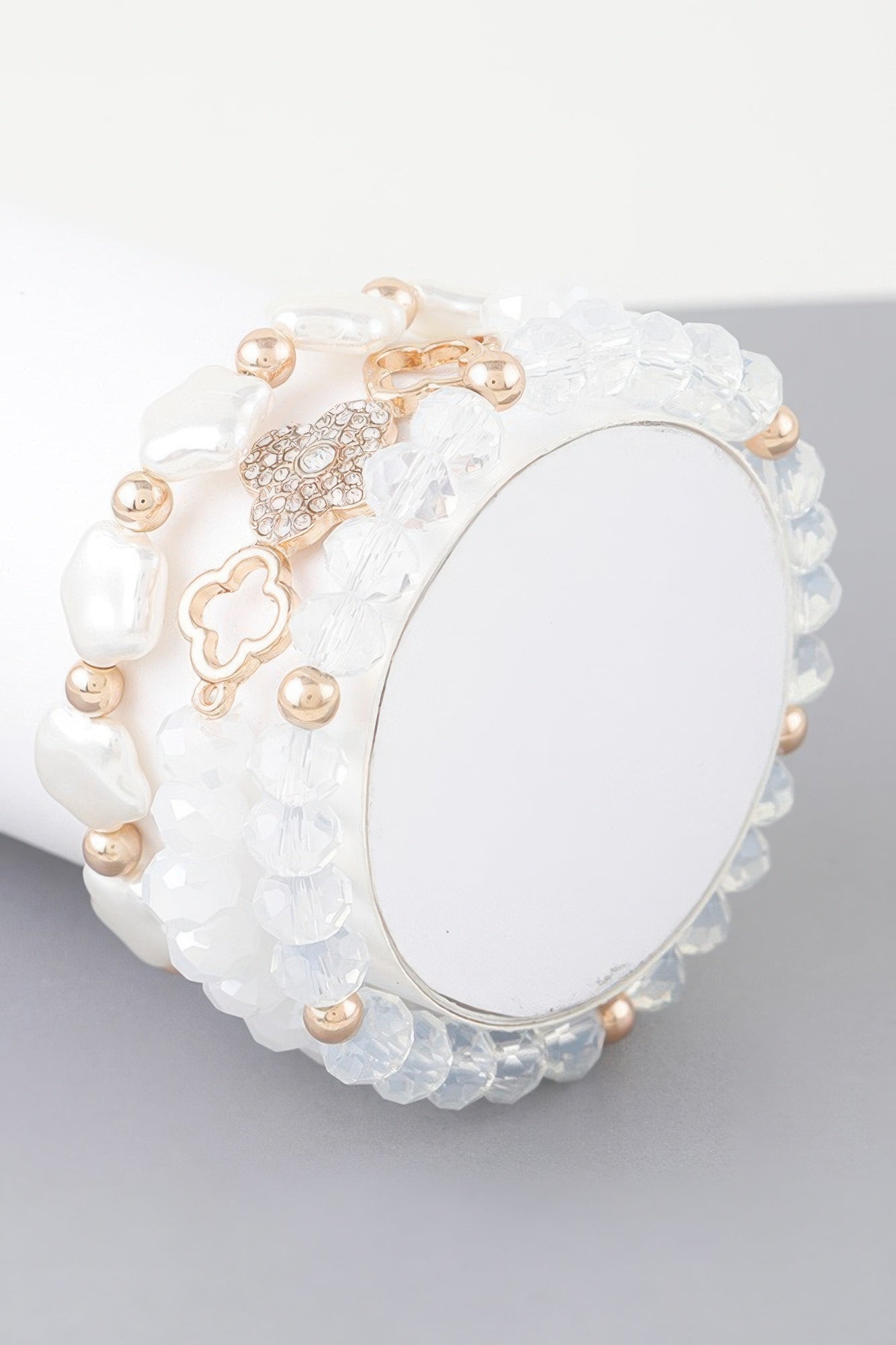 New Arrival – Multi Clover Crystal Bead Bracelet – New Arrival Now Live
