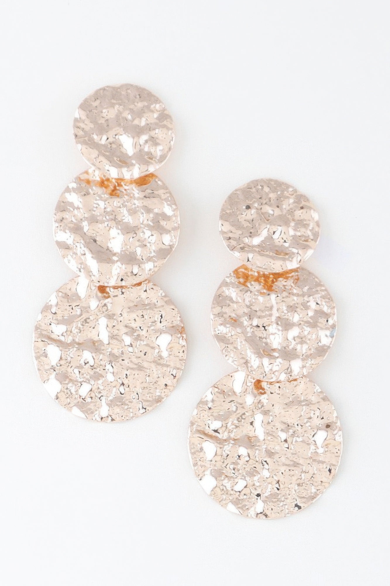 New Arrival – Triple Hammered Disc Earrings – New Arrival Now Live