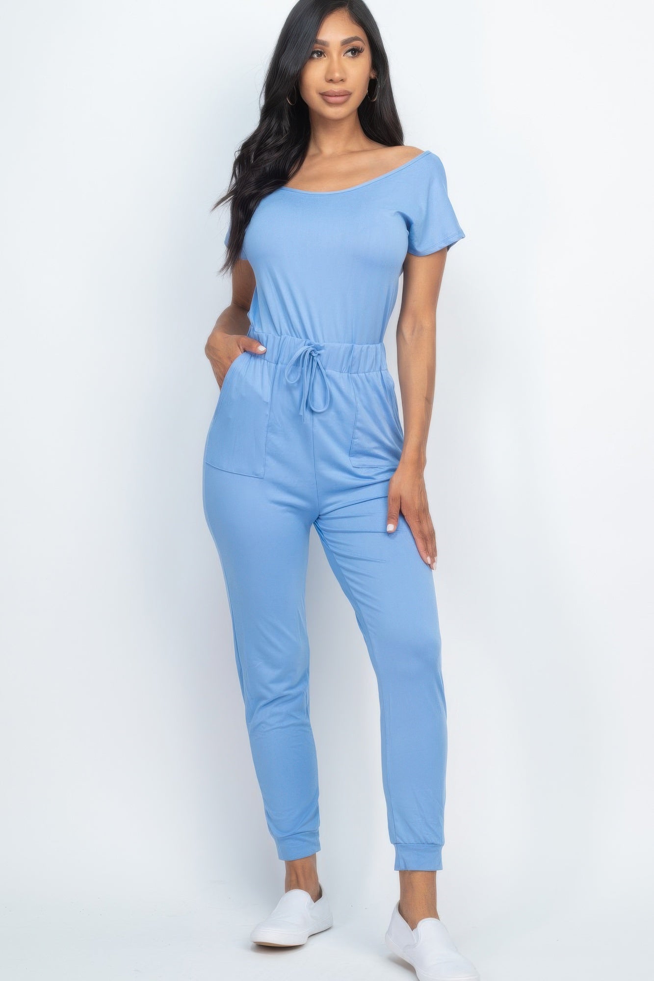 New Arrival – Two-way Shoulder Drawstring Jumpsuit – New Arrival Now Live