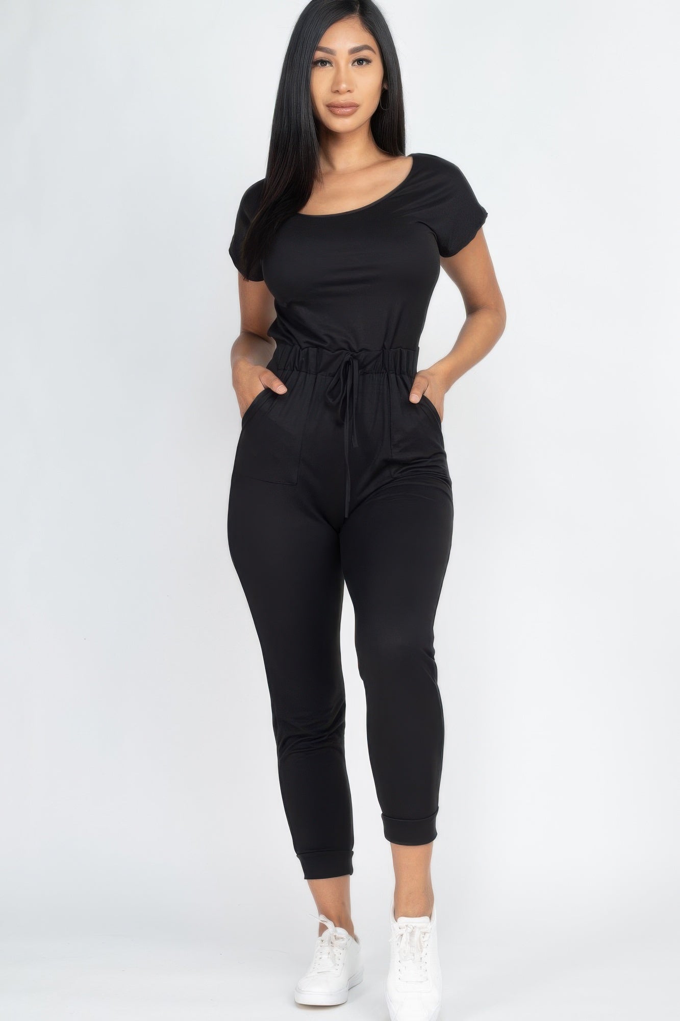 Two-way Shoulder Drawstring Jumpsuit – New Arrival Now Live