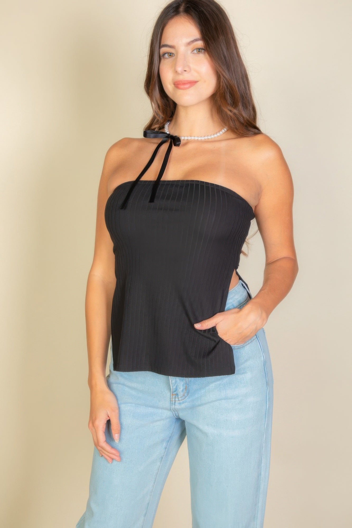 Side Slit Bandeau Tube Top – New Arrival Now Live