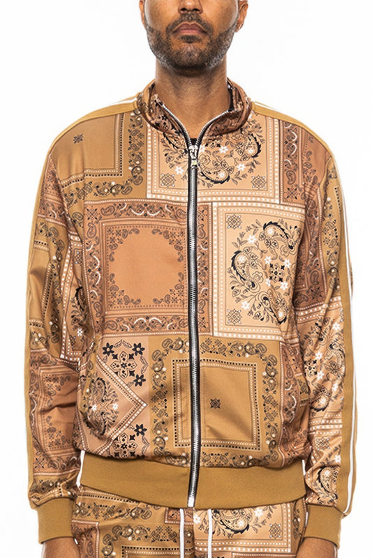 New Arrival – Mens Paisley Bandana Track Jacket – New Arrival Now Live