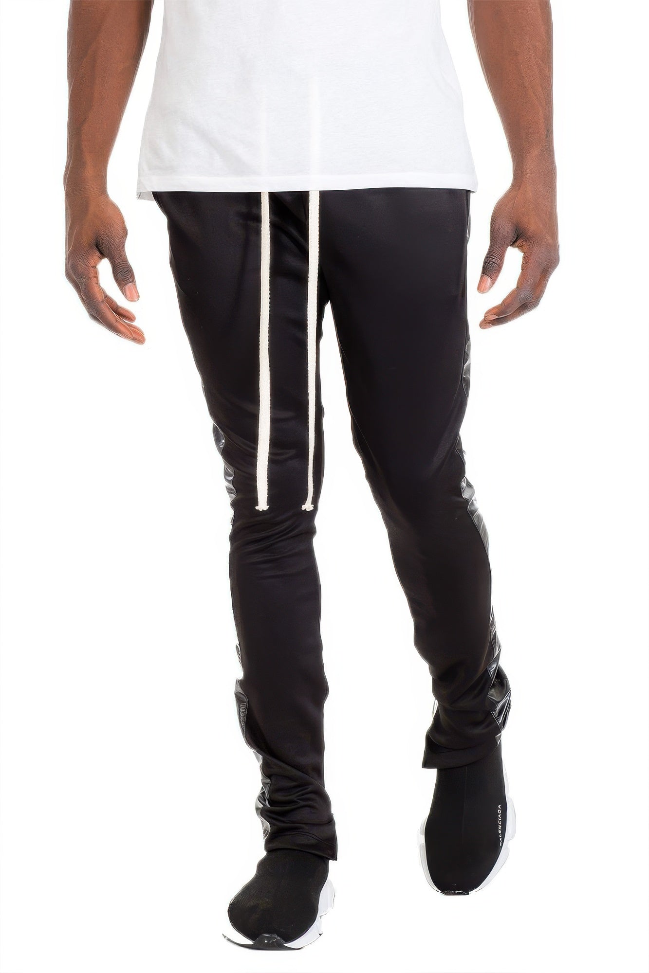 New Arrival – Leather Tape Track Pants – New Arrival Now Live