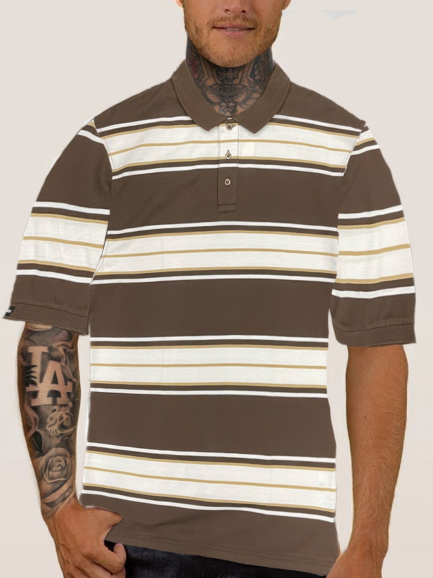 New Arrival – Old School Striped Pique Polo Shirt – New Arrival Now Live