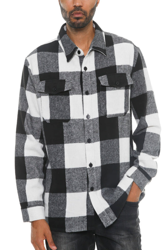 Mens Checkered Soft Flannel Shacket – New Arrival Now Live