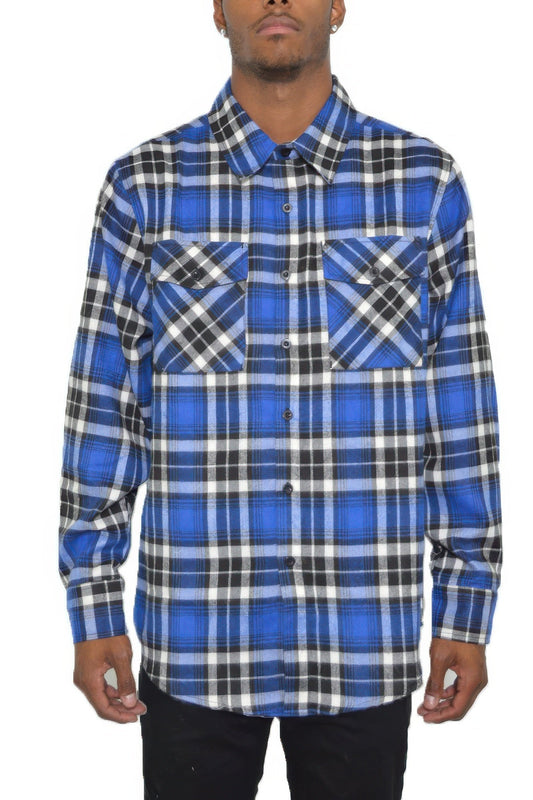 Regular Fit Checker Plaid Flannel Long Sleeve – New Arrival Now Live