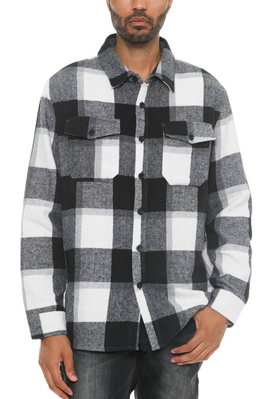 Mens Checkered Soft Flannel Shacket – New Arrival Now Live