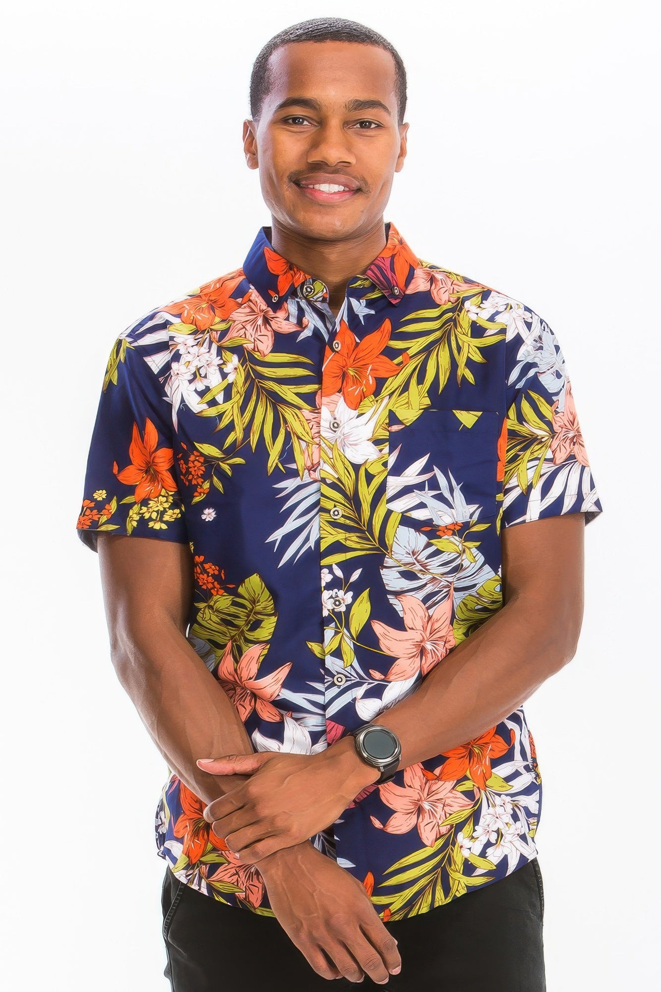 New Arrival – Hawaiian Print Button Down Shirt – New Arrival Now Live