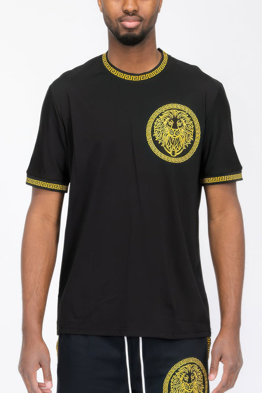 Gold Lion Embroidery T-shirt – New Arrival Now Live
