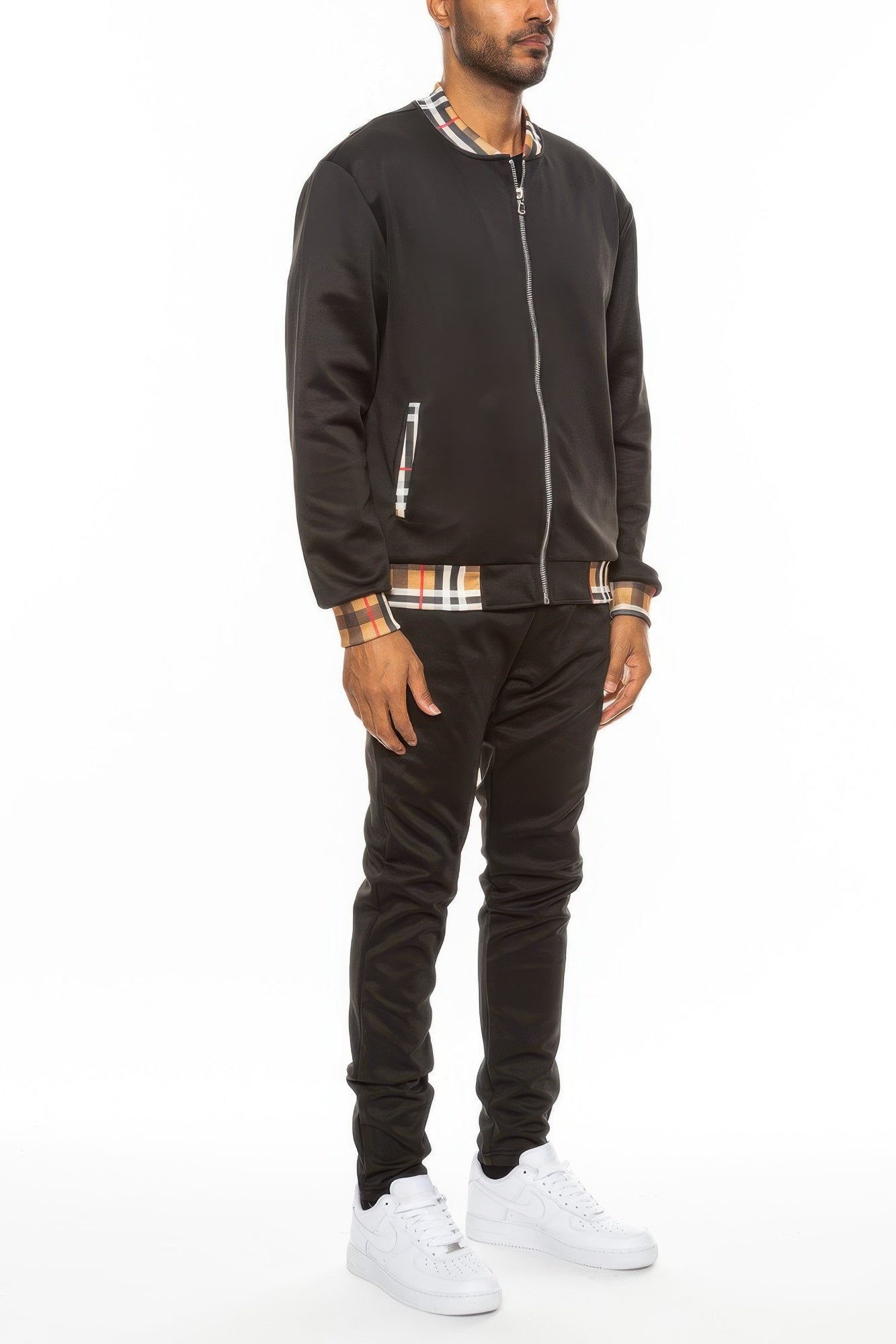 Checkered Plaid Waist Band Track Set – New Arrival Now Live