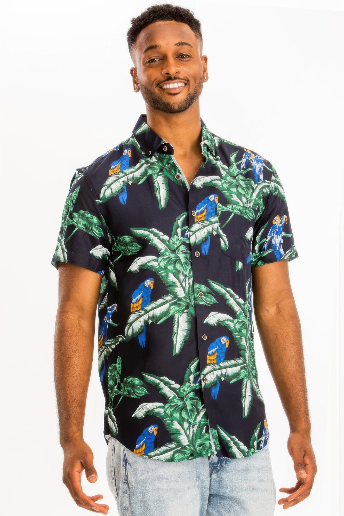 New Arrival – Hawaiian Print Button Down Shirt – New Arrival Now Live