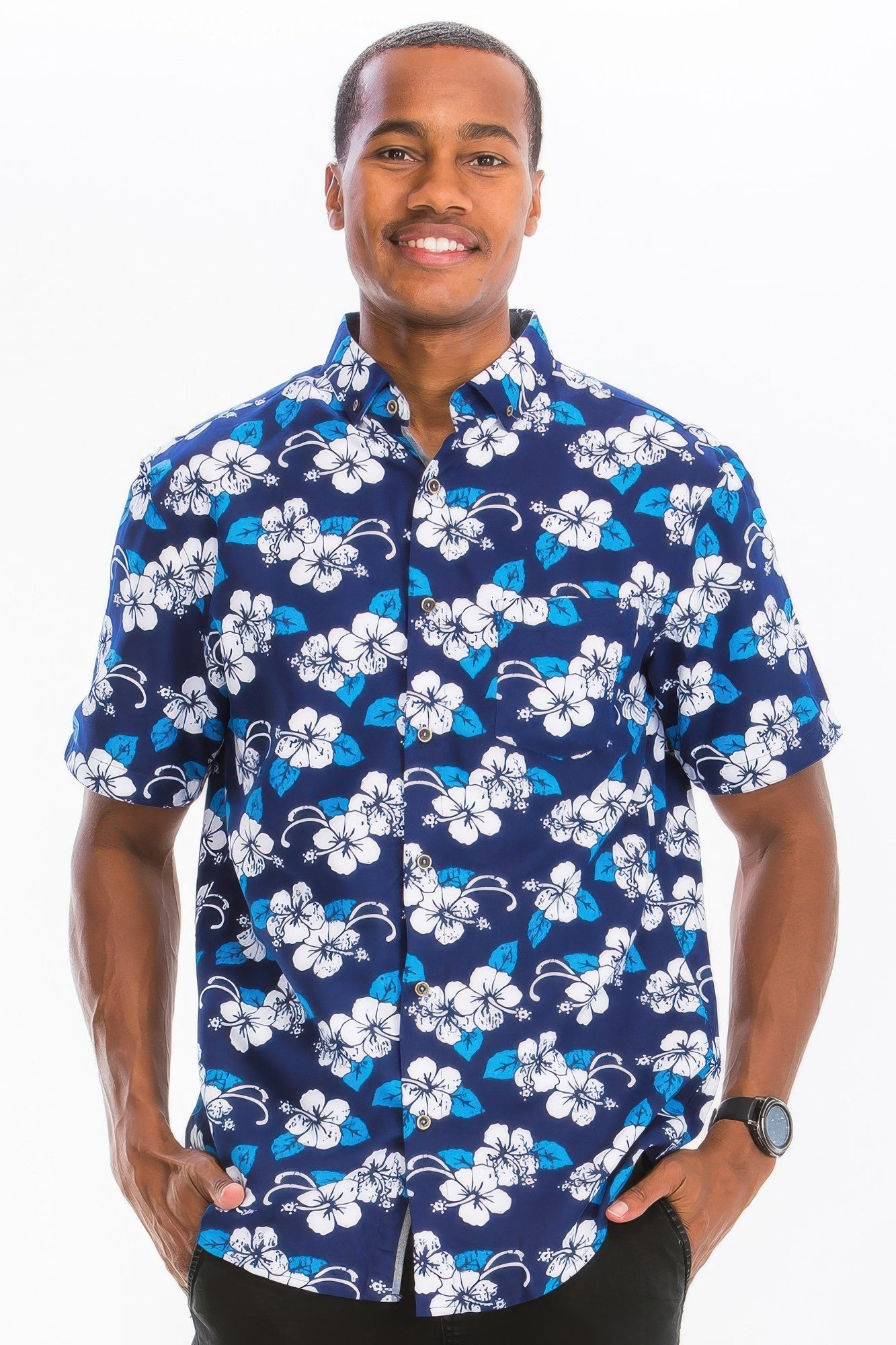 New Arrival – Mens Print Hawaiian Button Down Shirt – New Arrival Now Live