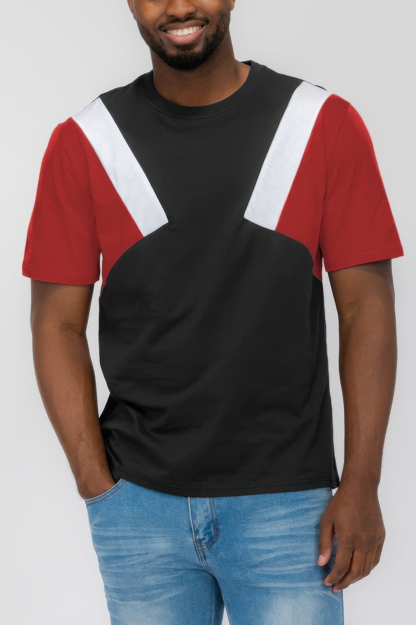 Mens Color Block Short Sleeve Tshirt – New Arrival Now Live