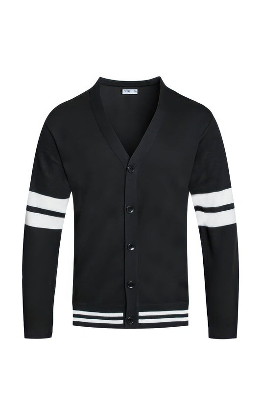 Mens Two Stripe Button Cardiganirt – New Arrival Now Live